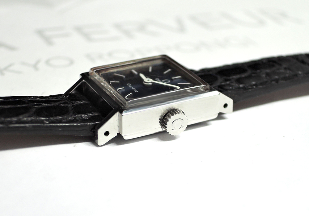 オメガ OMEGA ジュネーブ レディース腕時計 アンティーク 手巻 青文字盤 ステンレス 純正新品ストラップ IT5862-45*sのイメージ画像
