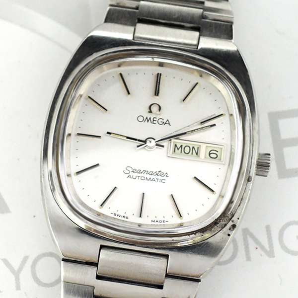 オメガ OMEGA シーマスター アンティーク メンズ腕時計 デイデイト 自動巻 シルバー文字盤 IT5864-47*s