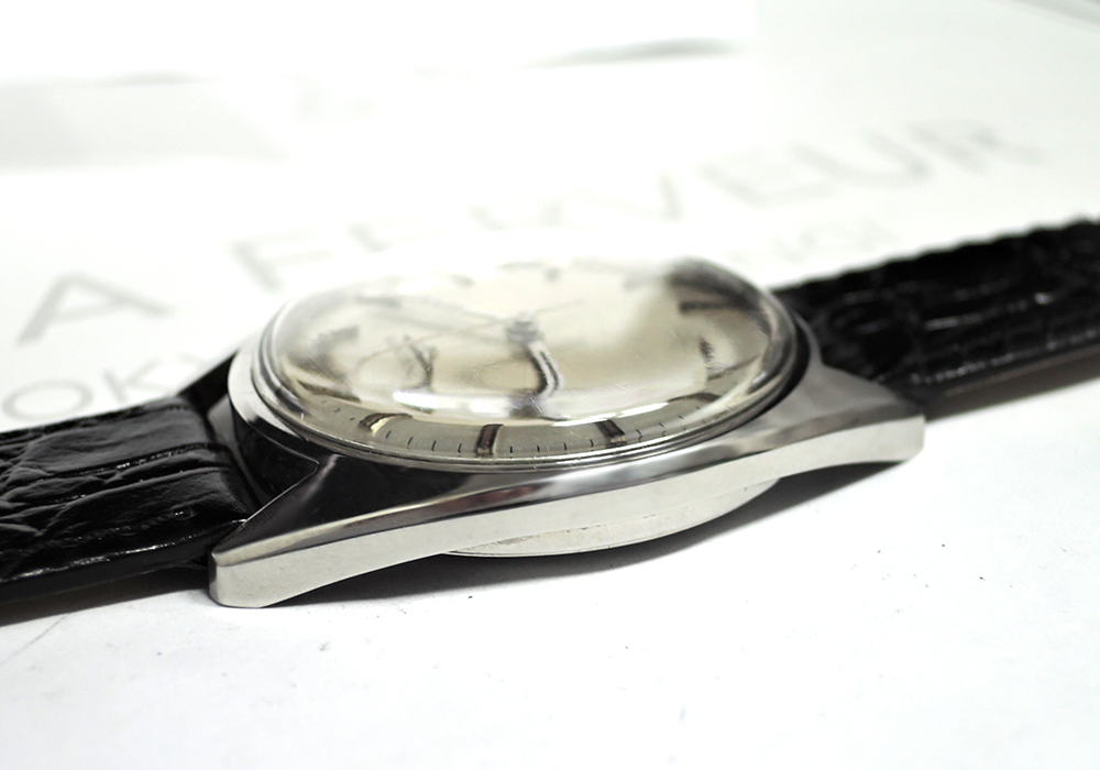 ロンジンLONGINES アンティーク ステンレス 手巻き メンズ腕時計 シルバー文字盤 純正新品ストラップ IT5867-50*sのイメージ画像