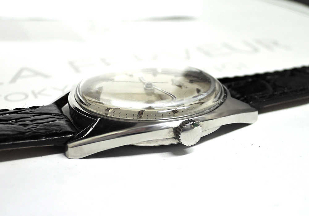 ロンジンLONGINES アンティーク ステンレス 手巻き メンズ腕時計 シルバー文字盤 純正新品ストラップ IT5867-50*sのイメージ画像