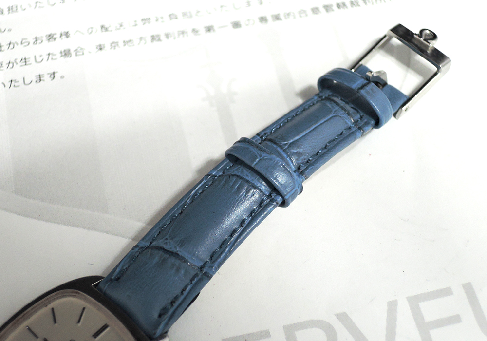 オメガOMEGA デビルDE VILLE アンティーク レディース腕時計 手巻き シルバー文字盤 社外新品ストラップ IT5869-52*sのイメージ画像