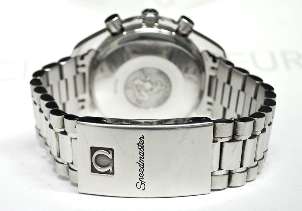 オメガ OMEGA スピードマスターデイト 3511.80 クロノグラフ 青文字盤 自動巻き ステンレス メンズ腕時計 CF5946のイメージ画像