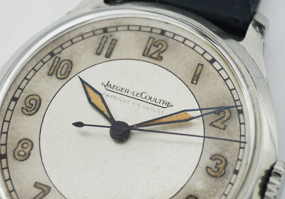 ジャガールクルト JAEGER LECOULTRE  アンティーク腕時計 手巻 SSx青革 ベルト新品交換済 IT5961-3 のイメージ画像