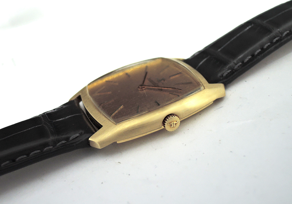 ジャガールクルト JAEGER LECOULTRE トノー アンティーク ヴィンテージ 腕時計 手巻 18K アリゲーターストラップ 箱 IT5964-6*sのイメージ画像
