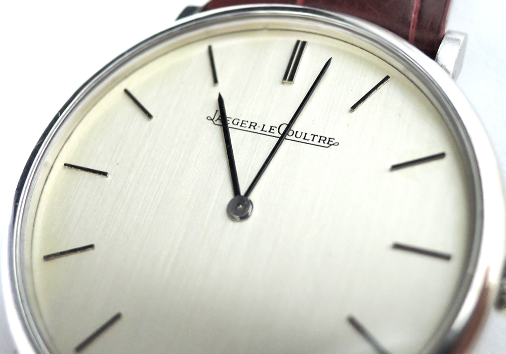 ジャガールクルト JAEGER LECOULTRE アンティーク ヴィンテージ ステンレス 腕時計 手巻 シルバー文字盤 純正新品アリゲーターストラップ 本体のみ IT5968-10*sのイメージ画像