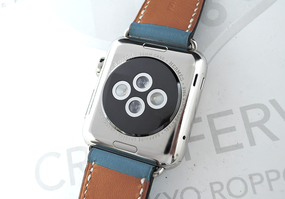  エルメスHERMES アップルウォッチ ユニセックス腕時計 スマートウォッチ 充電式 エルメスベルト ブルー 保証書 CF5806のイメージ画像