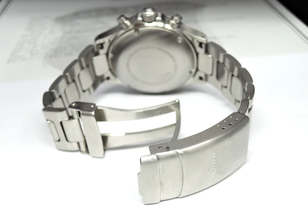 ジンSinn 356 フリーガーⅡ 自動巻 ピンク文字盤 100m防水 ステンレス メンズ腕時計 プラスティック風防 CF6115のイメージ画像