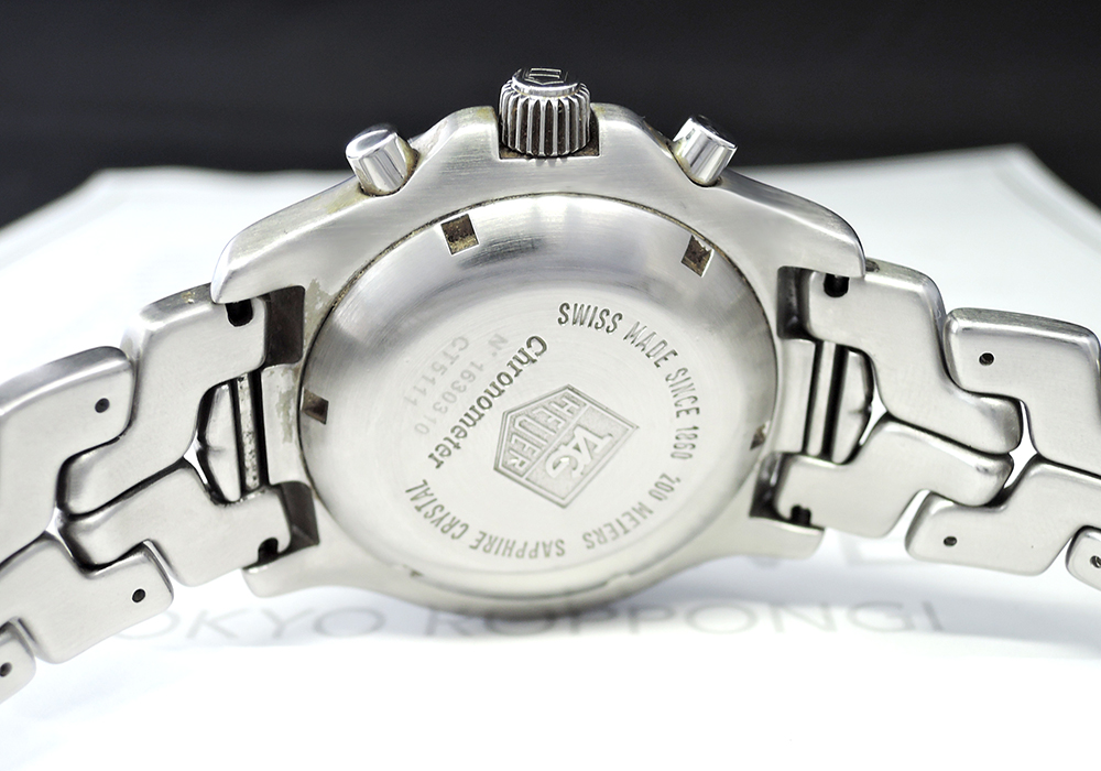 タグホイヤー TAG HEUER リンク CT5111 メンズ腕時計 200m 自動巻 クロノグラフ ステンレス 黒文字盤 CF6117のイメージ画像