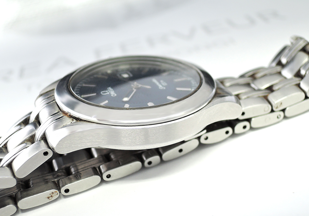 オメガ OMEGA シーマスター 120M 2511.81 メンズ腕時計 デイト クオーツ 青文字盤 ステンレス 保証書 CF6119のイメージ画像