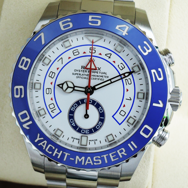  ロレックス ROLEX ヨットマスターⅡ116680 メンズ腕時計 説明書 タグ 駒 保証書有 2018年 未使用品 IT6157