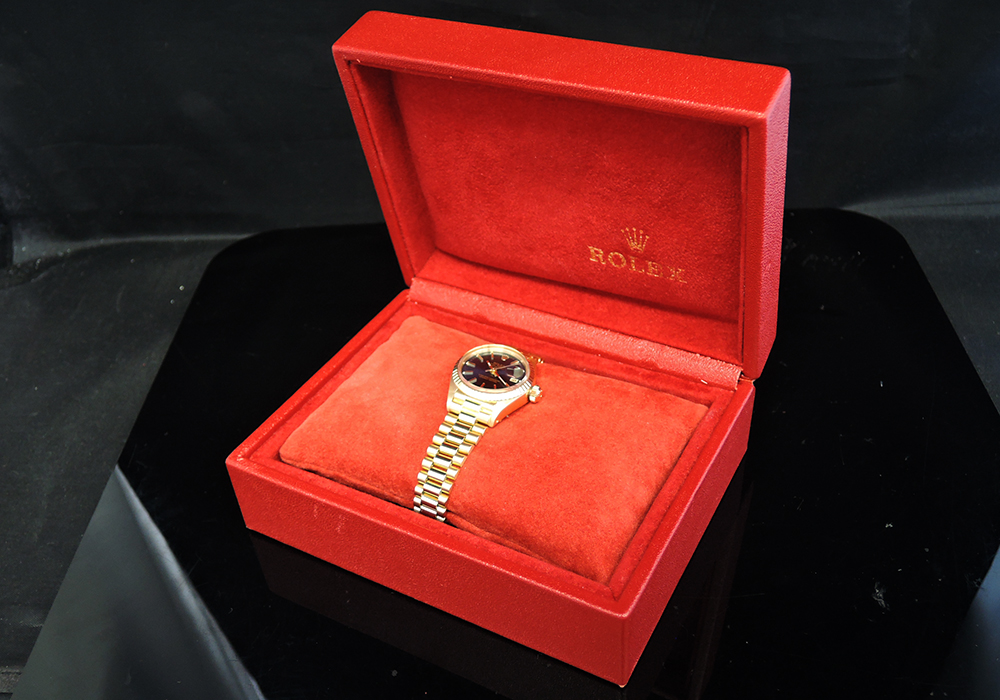 ロレックス ROLEX デイトジャスト 6917 18Kイエローゴールド ネイビー文字盤 自動巻 レディース腕時計 日本ロレックス修理 OH済 IT6164のイメージ画像