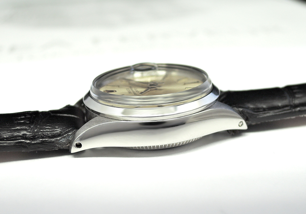  ロレックスROLEX オイスターパーペチュアル デイト SS アンティーク ボーイズ腕時計 自動巻 社外ストラップ IT6168のイメージ画像