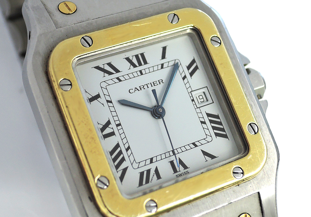 カルティエ Cartier サントスガルベLM 自動巻 コンビ メンズ 時計 保証書付 CF6203のイメージ画像