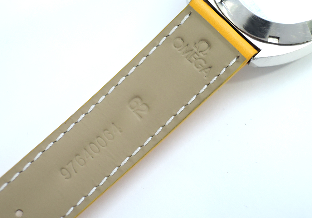 オメガ OMEGA クロノストップ アンティーク メンズ 時計 手巻 シルバー文字盤 純正ストラップ IT6227のイメージ画像