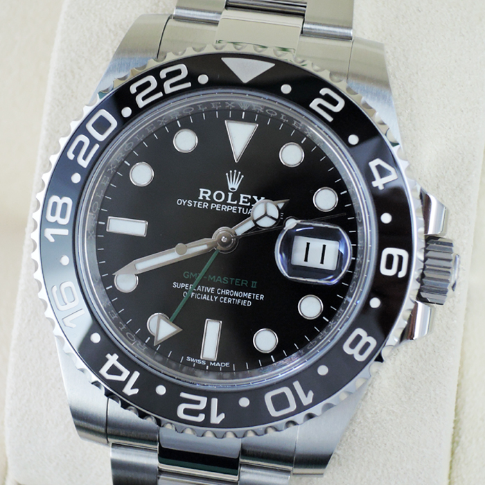 ロレックス ROLEX GMTマスターⅡ 116710LN ステンレス メンズ 腕時計 保証書 未使用 IT6385のイメージ画像