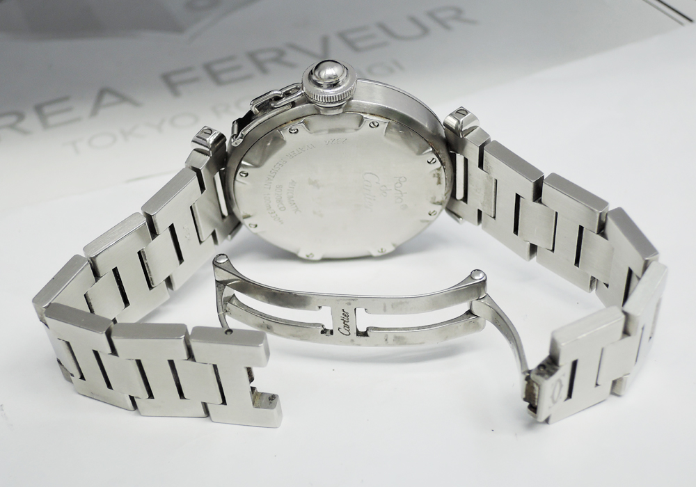 カルティエCartier パシャC 自動巻 腕時計 ボーイズ SS 黒文字盤 CF6394のイメージ画像
