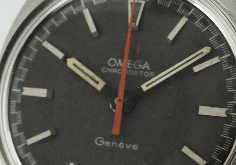 オメガOMEGA クロノストップ ジュネーブ ヴィンテージ メンズ 時計 手巻 グレー文字盤 IT6714のイメージ画像