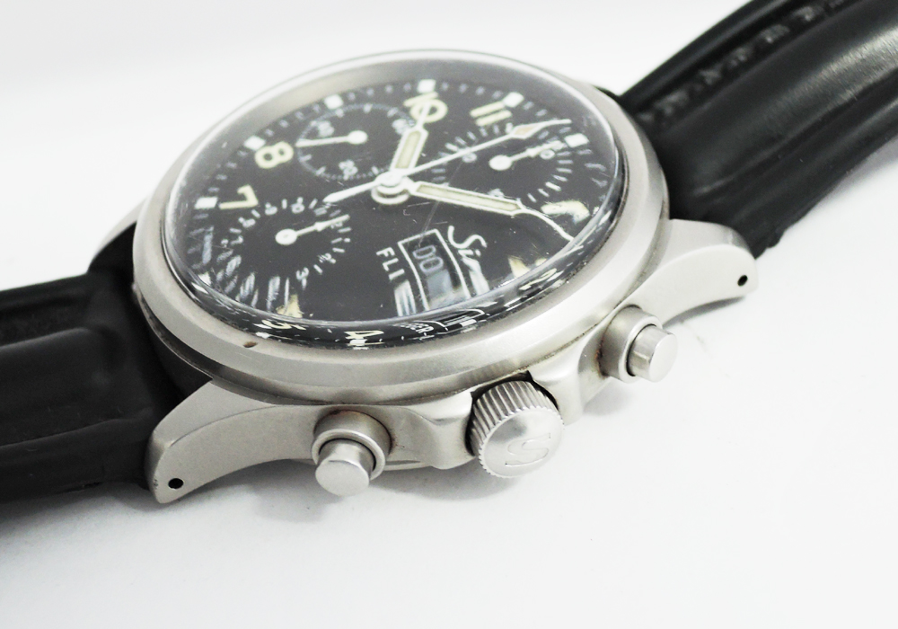ジン Sinn 356 フリーガー 手巻 黒文字盤 ステンレス メンズ腕時計 プラスティック風防 保証書 2020年OH済 CF7087のイメージ画像
