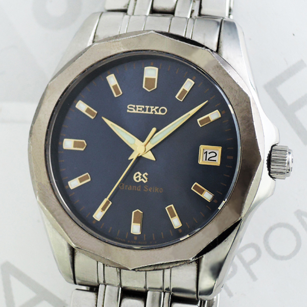  グランドセイコーGRAND SEIKO 8J56-8000 メンズ腕時計 クオーツ ネイビー文字盤 ステンレス CF7089