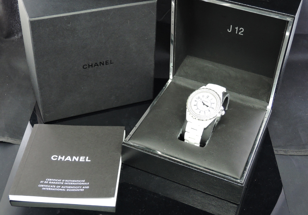 シャネルCHANEL J12 H0969 レディース 腕時計 セラミック ベゼルダイヤ IT7347のイメージ画像