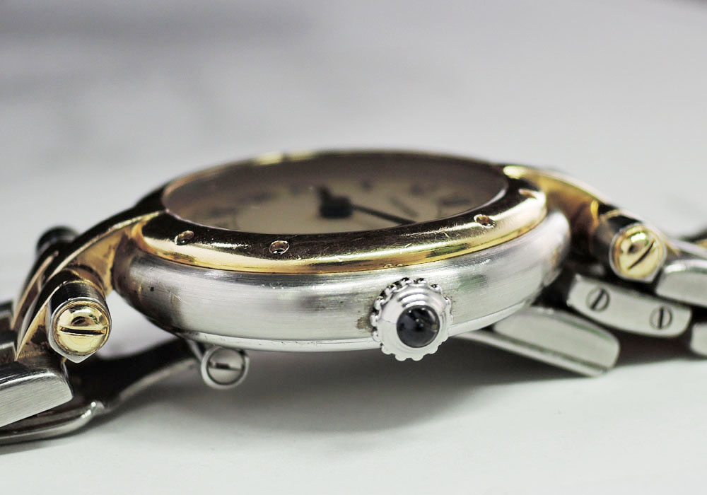 カルティエ Cartier パンテール ラウンド 2ロウ SS YG クオーツ 腕時計 レディース IW7359のイメージ画像