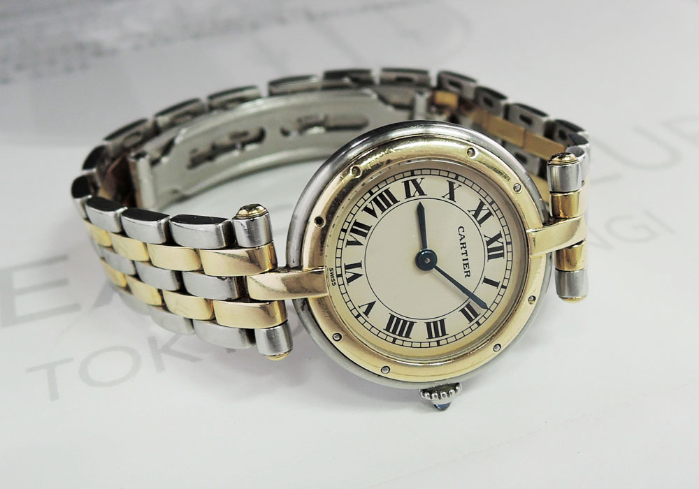 カルティエ Cartier パンテール ラウンド 2ロウ SS YG クオーツ 腕時計 レディース IW7359のイメージ画像