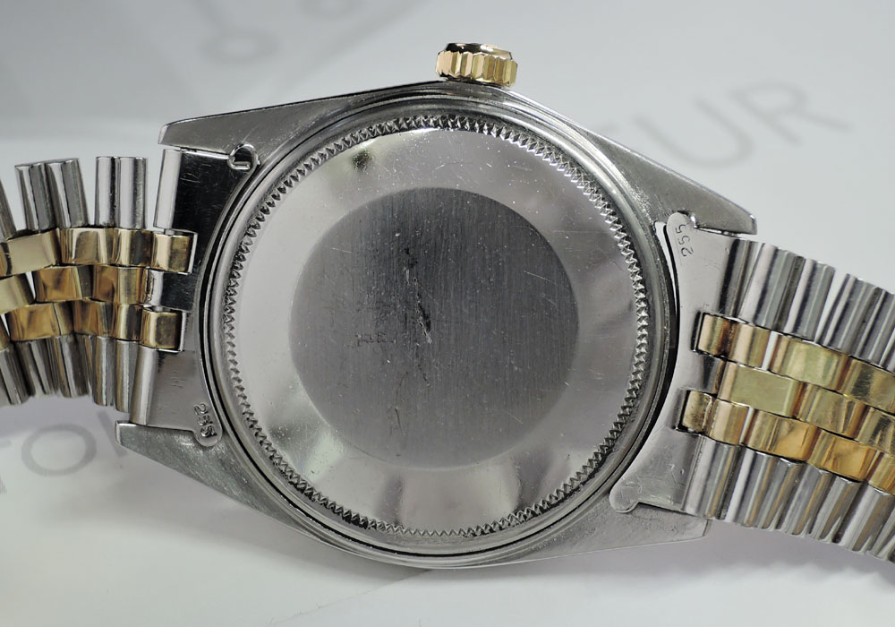 ロレックス ROLEX デイトジャスト1601 コンビ 9～番 自動巻 SS 黒文字盤 メンズ 腕時計 IW7361のイメージ画像