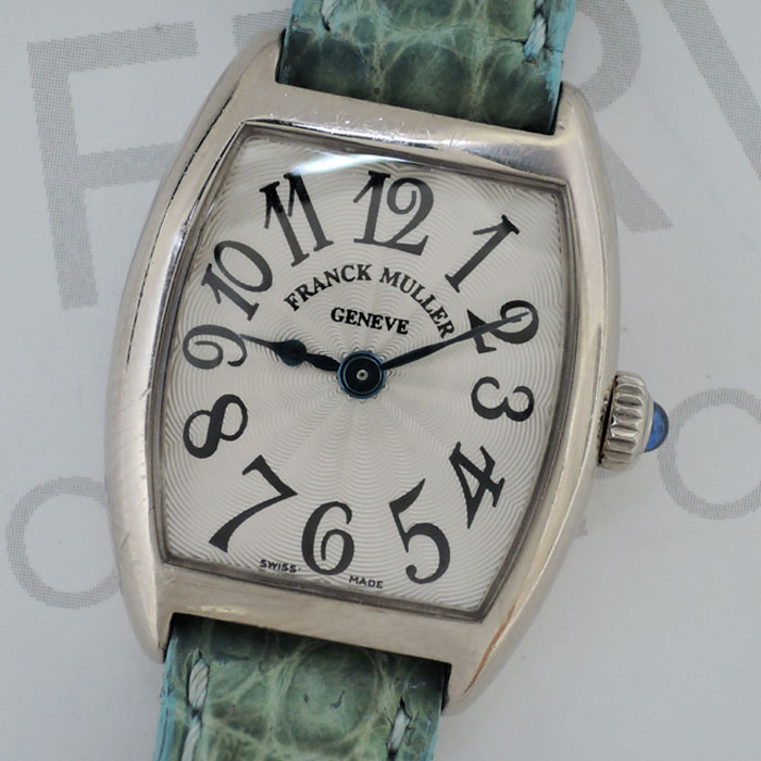 フランクミュラーFRANCK MULLER トノウ・カーベックス レディース インターミディエ 2251QZ 18KWG 腕時計  IW7367のイメージ画像