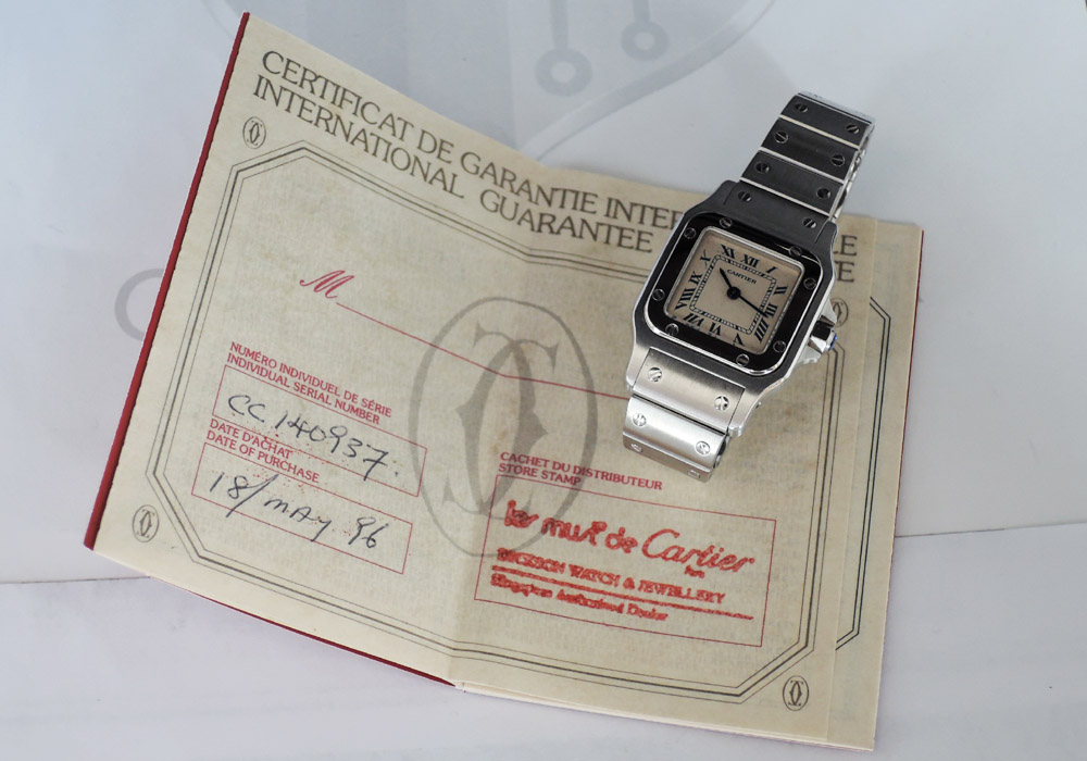 カルティエ Cartier サントスガルベ SM 1565 レディース 腕時計 ステンレス クオーツ IW7388のイメージ画像