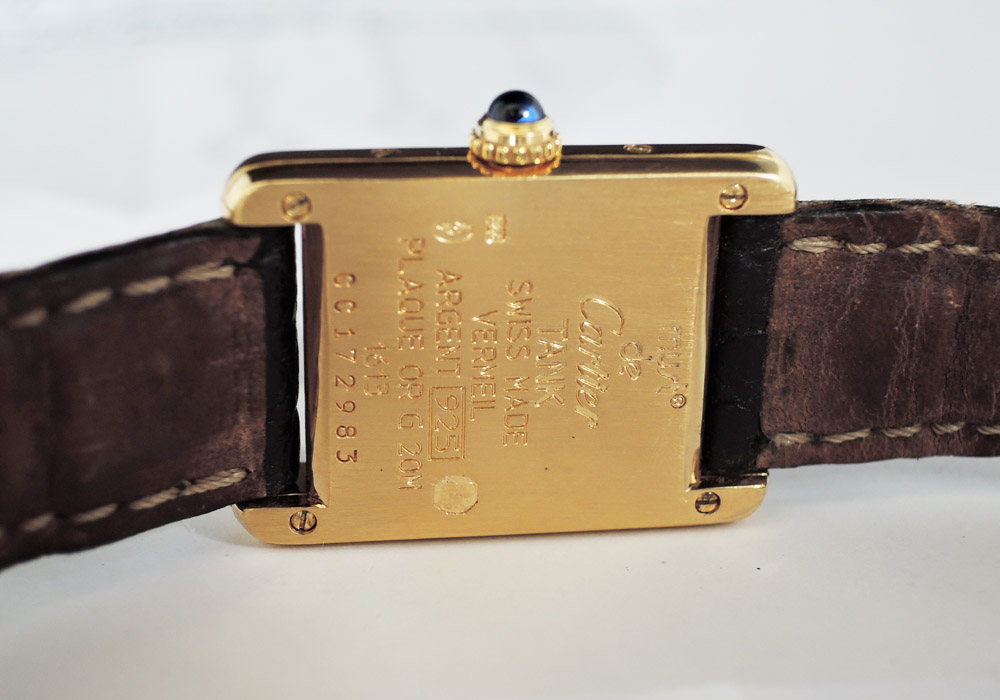 カルティエ Cartier マストタンク ヴェルメイユ クオーツ SV925/GP レディース 腕時計 IW7389のイメージ画像