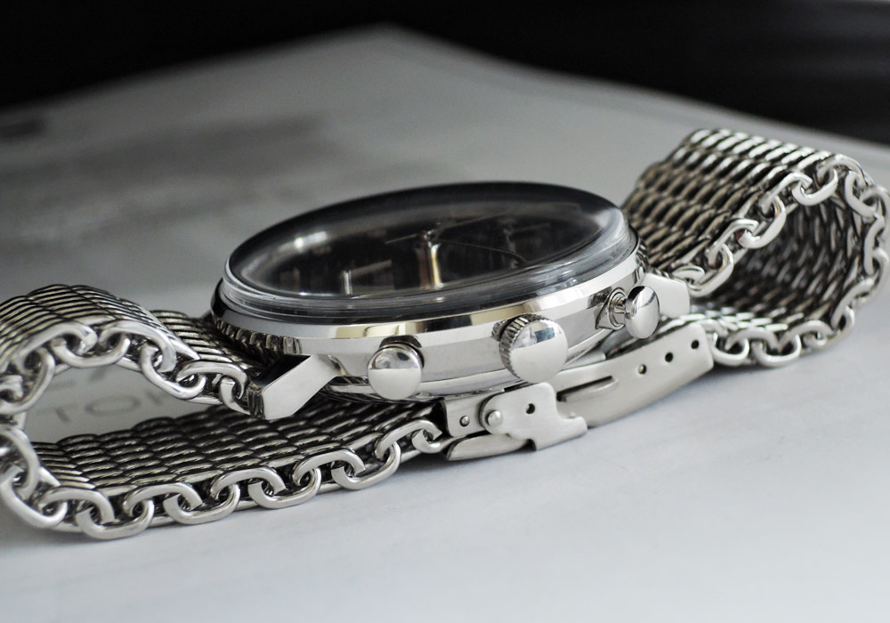ユンハンス JUNGHANS マックスビル クロノスコープ 027/4501.01 クロノグラフ メンズ 腕時計 自動巻 保証書 IW7401のイメージ画像