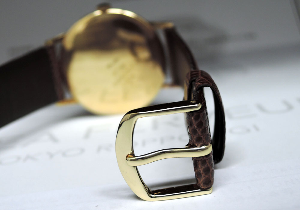 SEIKO セイコー 14036 ロードマーベル 彫り文字盤 メンズ 18金 手巻き 腕時計 社外ベルト IW7411のイメージ画像