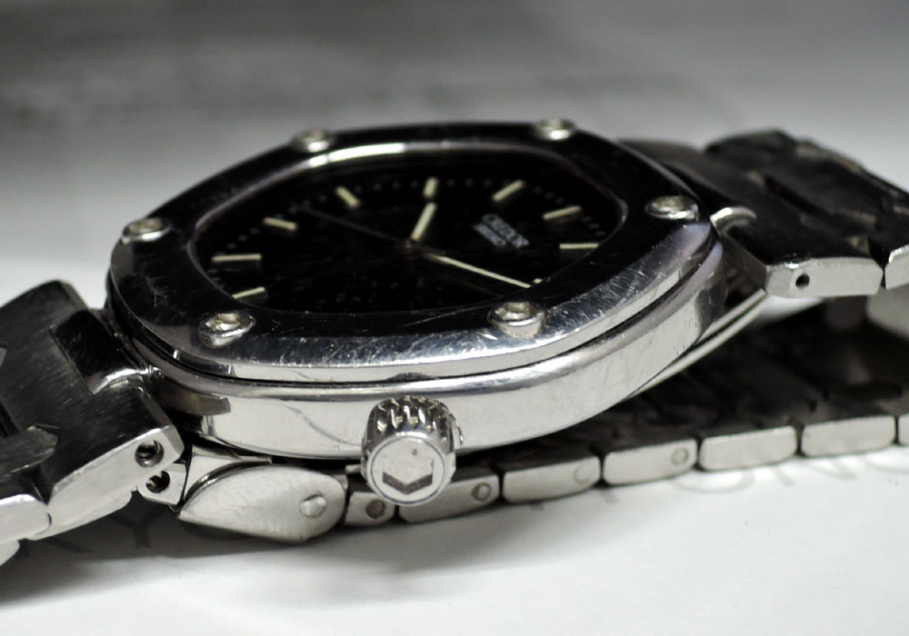 セイコーSEIKO クレドール ロコモティブ ファーストモデル 5932-5020 男性用 腕時計 クォーツ 黒文字盤 SS IW7412のイメージ画像