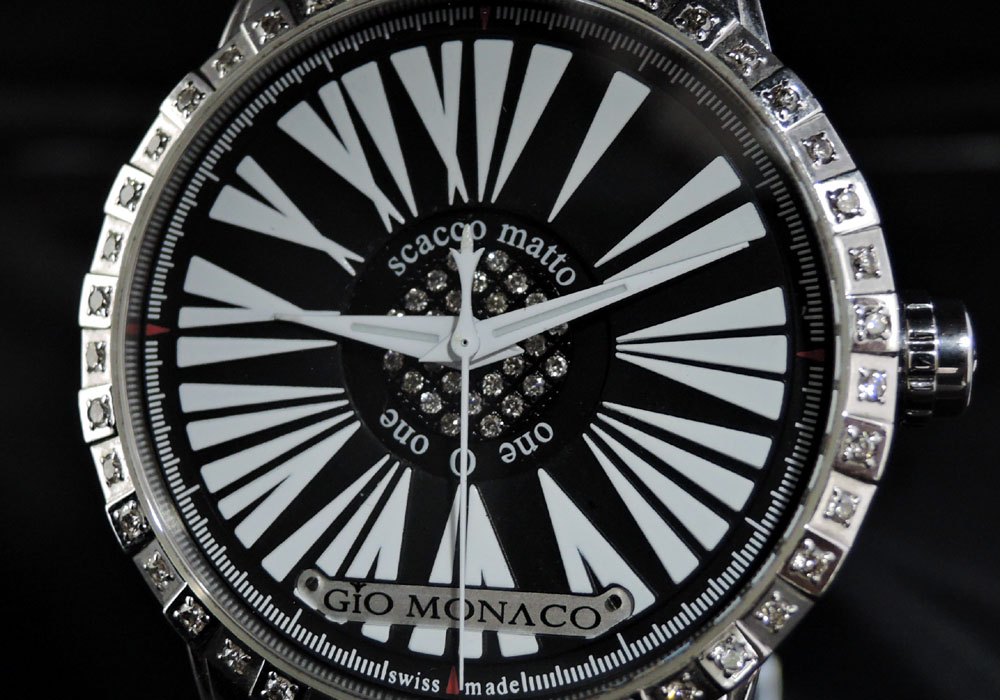 Gio Monaco ジオモナコ ONE O ONE ワンオーワン101 ダイヤベゼル 自動巻 純正革ベルト 500本限定 メンズ 腕時計 保証書 IW7415のイメージ画像