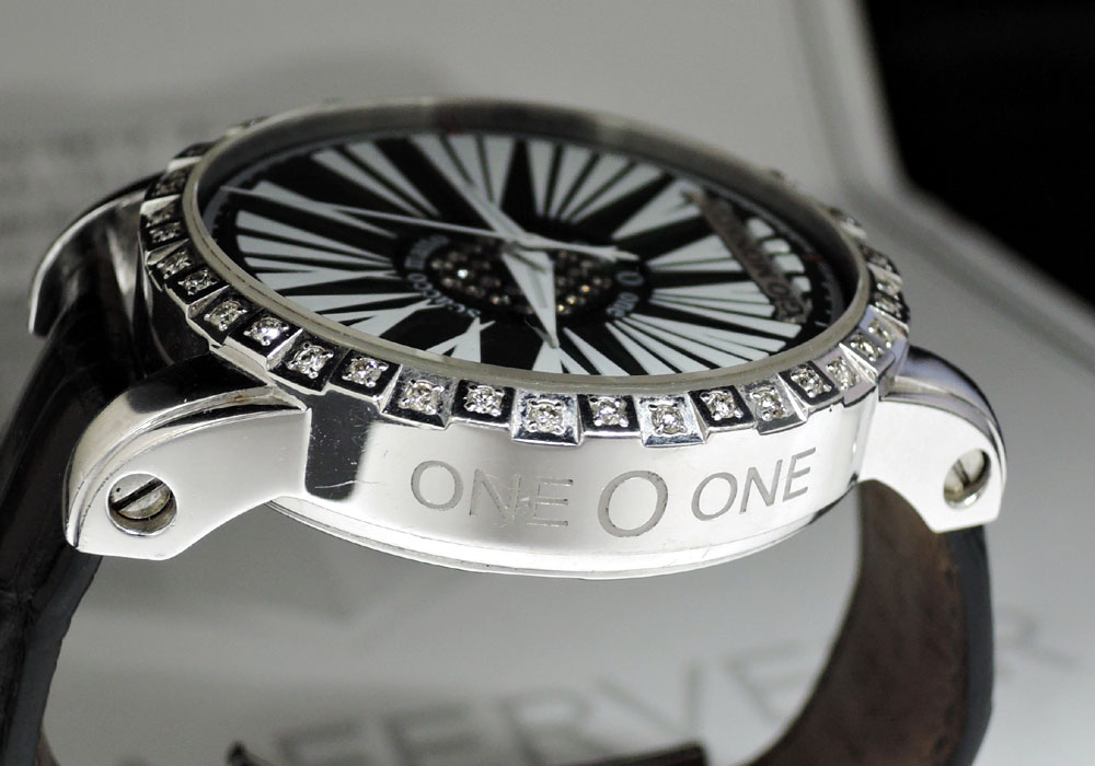 Gio Monaco ジオモナコ ONE O ONE ワンオーワン101 ダイヤベゼル 自動巻 純正革ベルト 500本限定 メンズ 腕時計 保証書 IW7415のイメージ画像