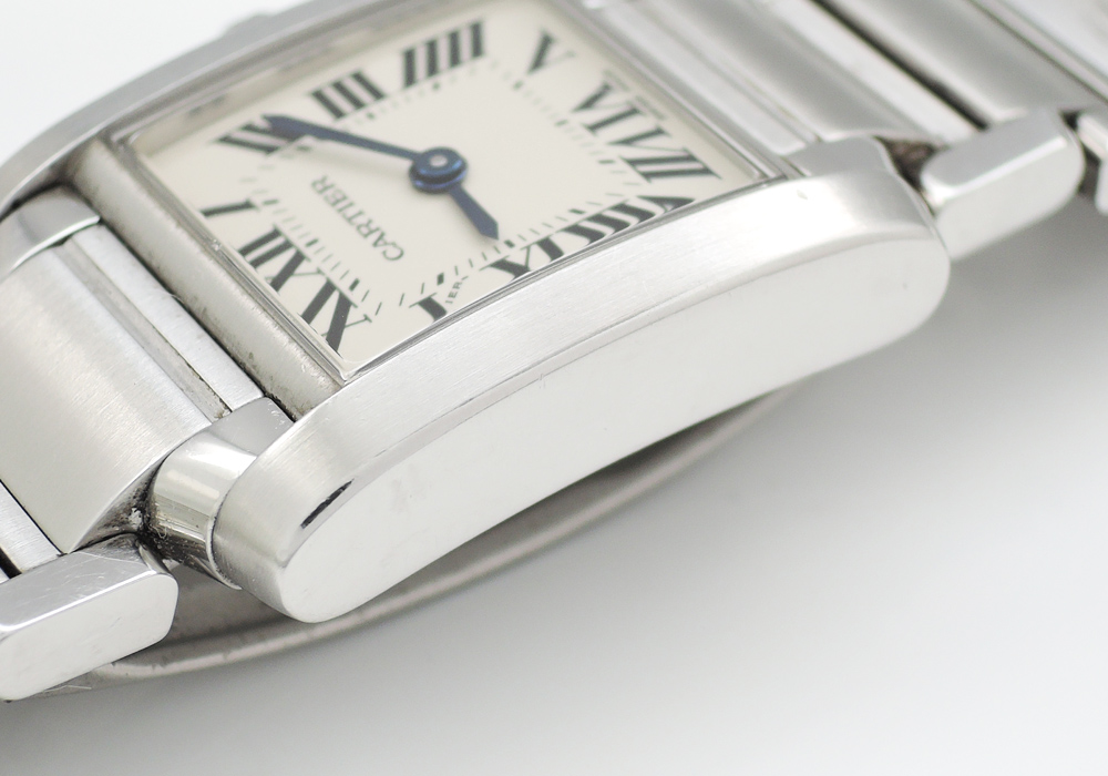 カルティエ CARTIER タンクフランセーズSM レディース 腕時計 白文字盤 クォーツ CF4917のイメージ画像