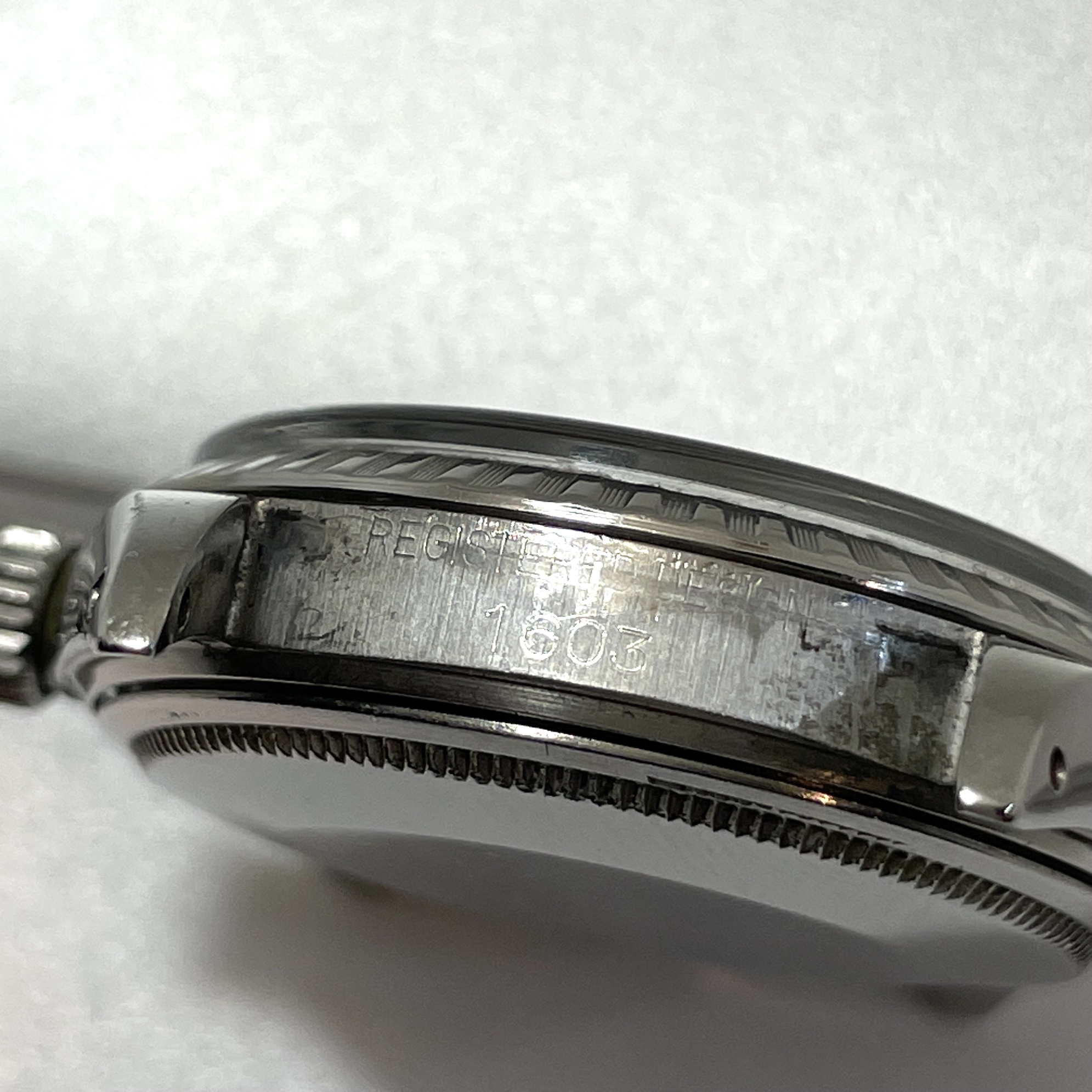 希少 ロレックス Rolex デイトジャスト 1603 レッドアイ RED EYE メンズ 自動巻き 黒文字盤 腕時計のイメージ画像