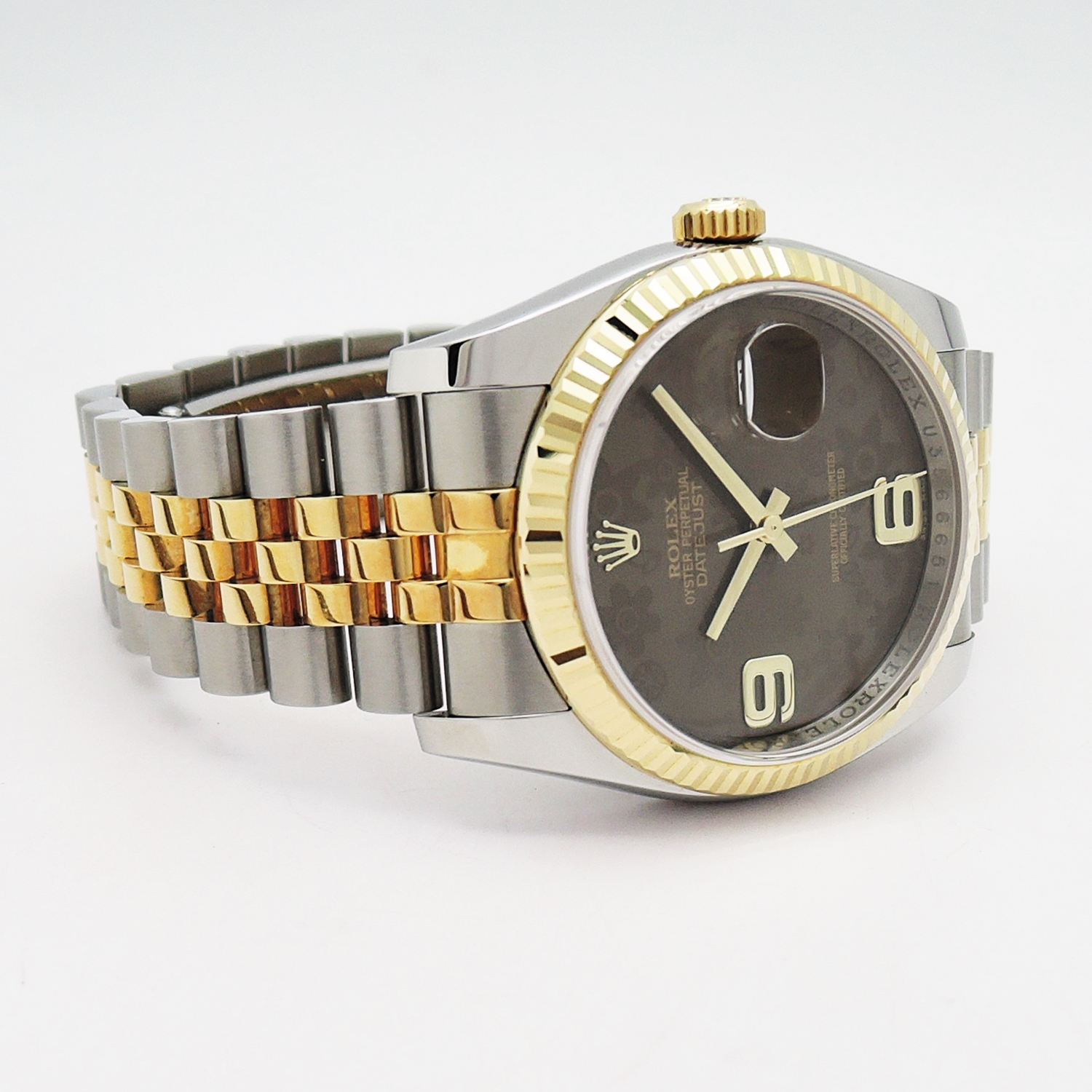 ロレックス デイトジャスト 116233 ROLEX Date-Just U番 Brown Flower C002279のイメージ画像