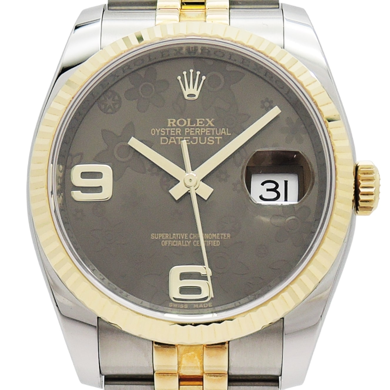 ロレックス デイトジャスト 116233 ROLEX Date-Just U番 Brown Flower C002279のイメージ画像