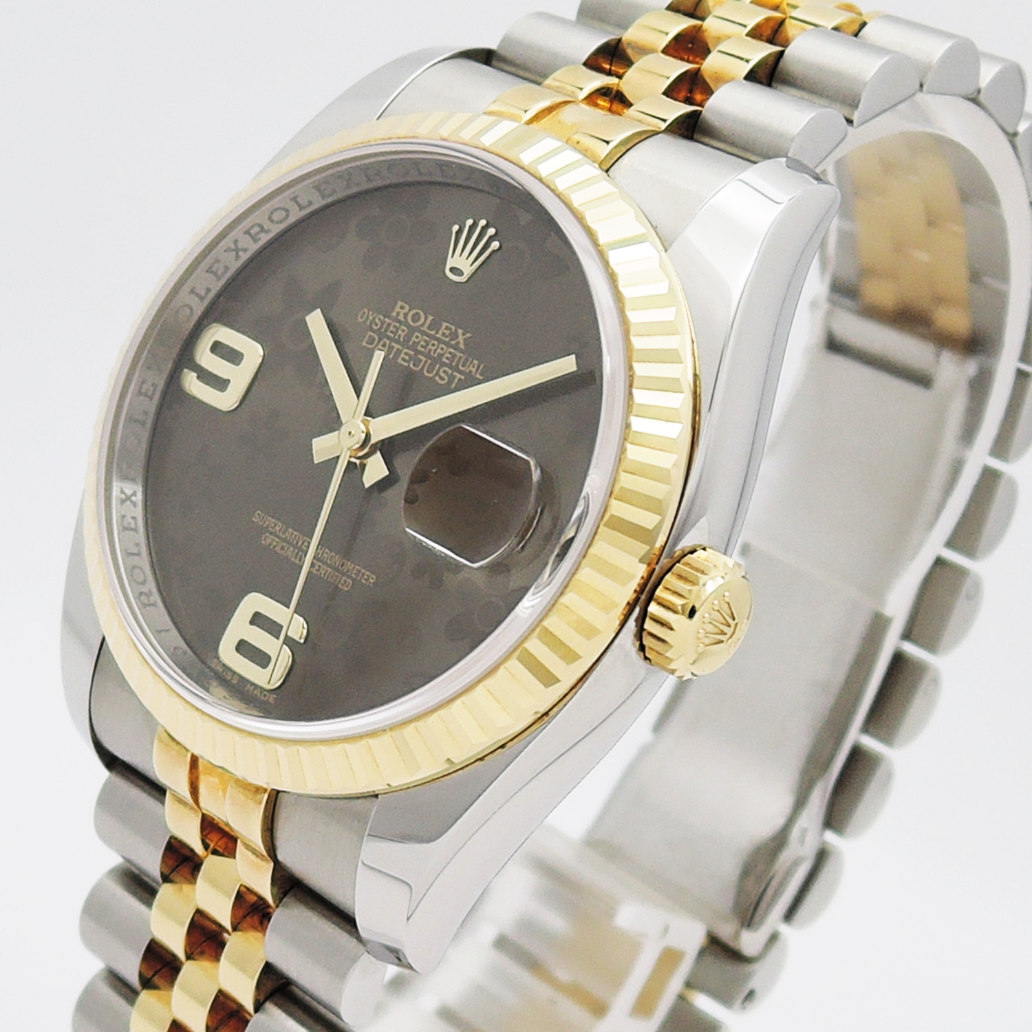 ロレックス デイトジャスト 116233 ROLEX Date-Just U番 Brown Flower C002279のイメージ画像