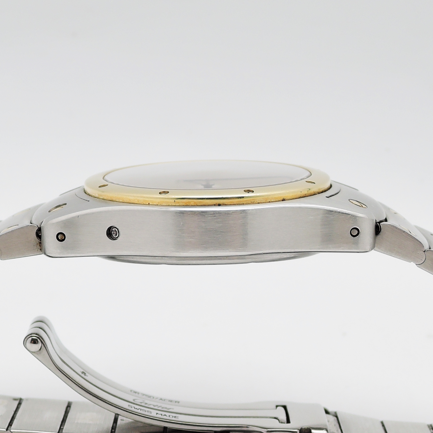 カルティエ サントス ロンド W20038R3 GMT 150周年記念モデル 自動巻き Santos Ronde Aviator YG/SS AT Silver Roman C002382のイメージ画像