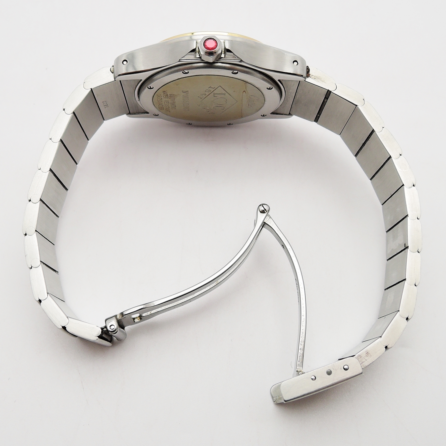 カルティエ サントス ロンド W20038R3 GMT 150周年記念モデル 自動巻き Santos Ronde Aviator YG/SS AT Silver Roman C002382のイメージ画像