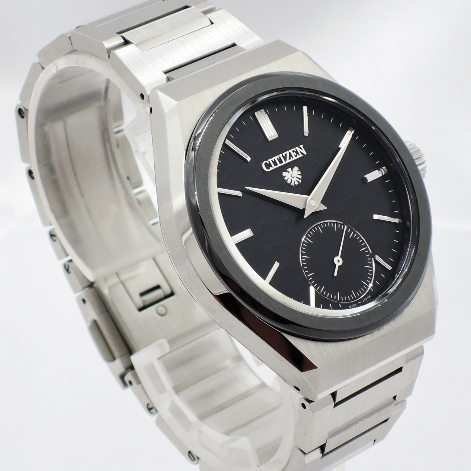 シチズン The CITIZEN メカニカルモデル NC0206-18E 限定モデル ジルコニアセラミックベゼル SS ブラック 19㎝ AT CITIZEN The CITIZEN Mechanical model zirconia ceramic bezel Black C003703のイメージ画像
