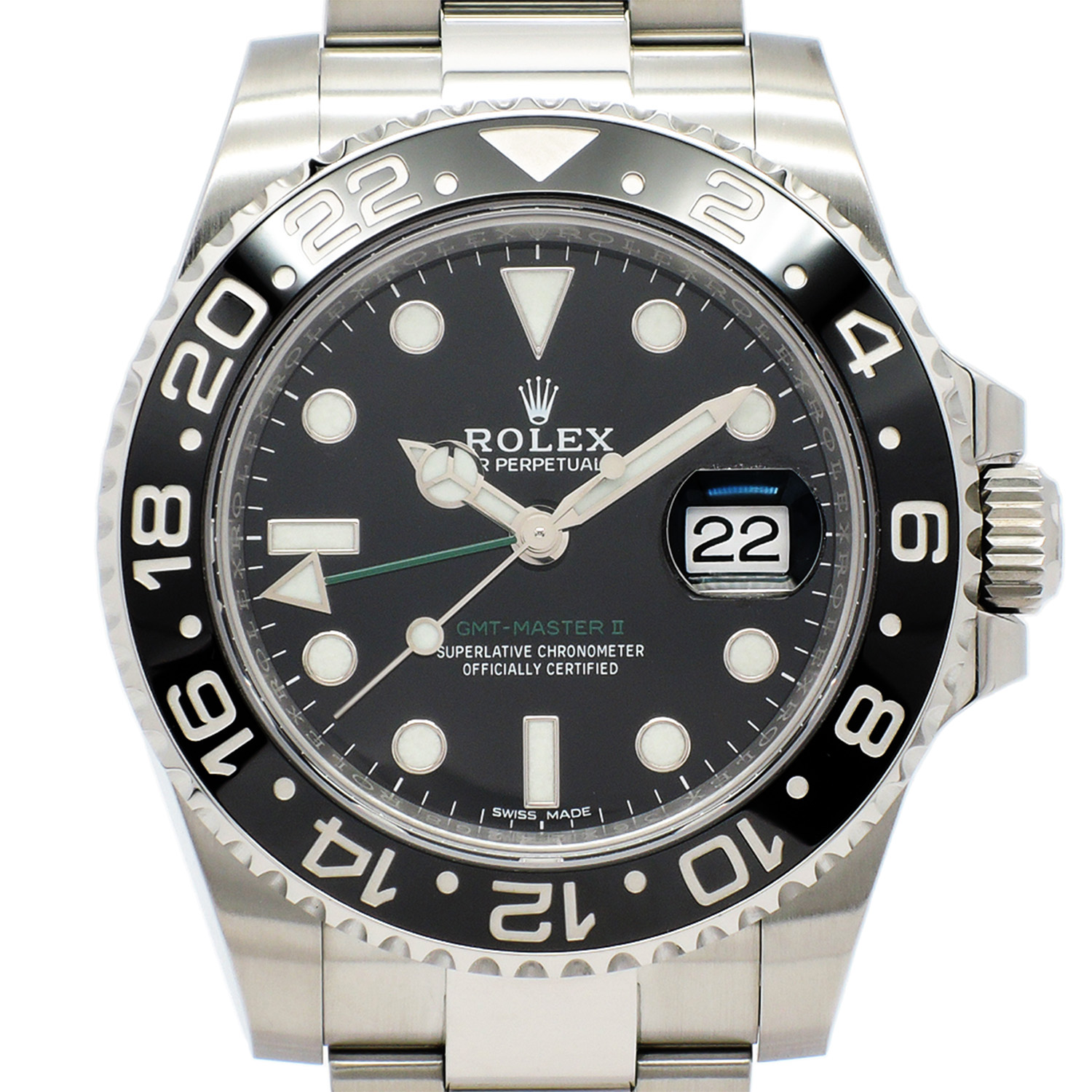 ロレックス GMTマスターⅡ 116710LN AT 19cm ブラック文字盤 ランダム ROLEX GMT-MasterⅡ Black C004087のイメージ画像