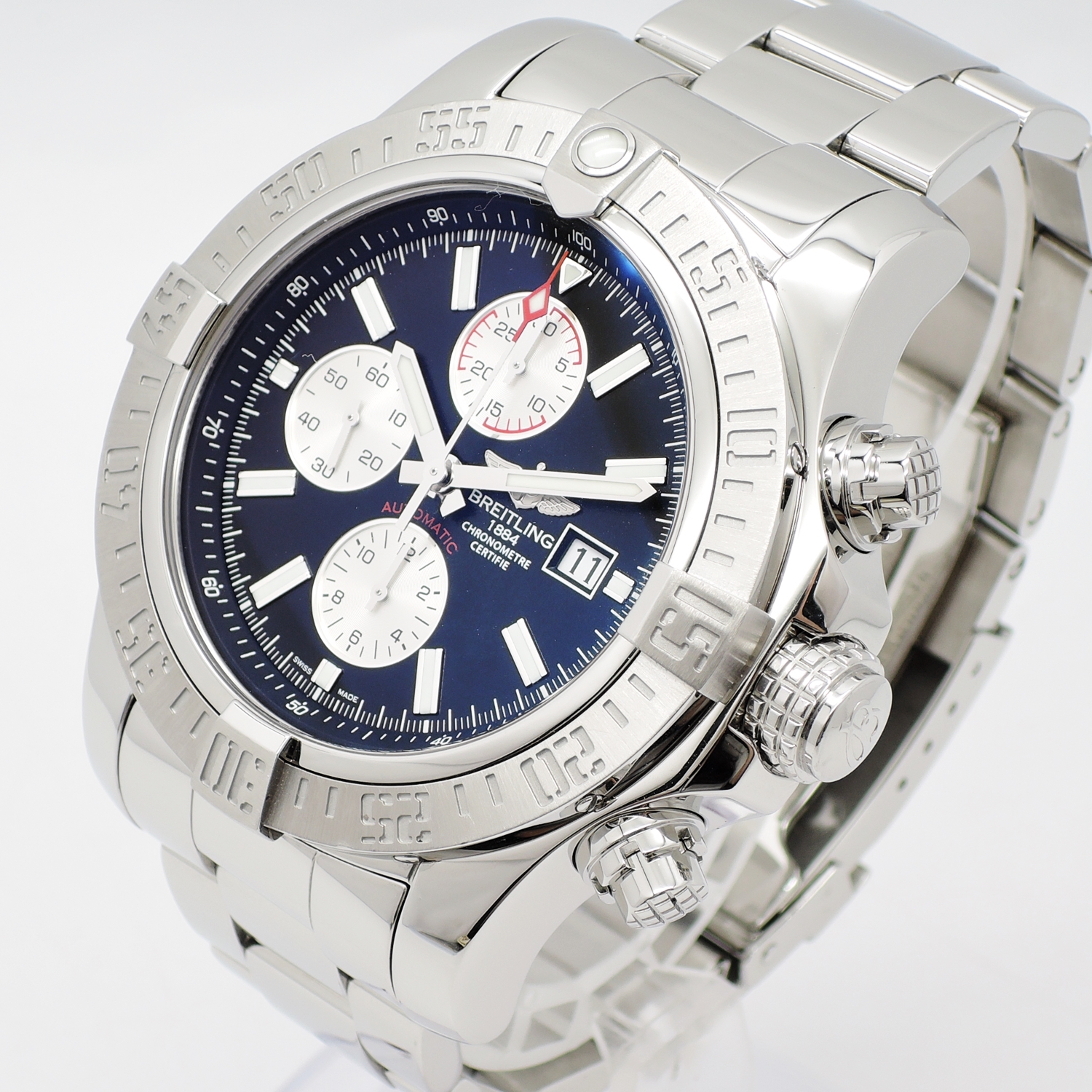 ブライトリング スーパーアベンジャーⅡ A13371 AT 文字盤ブラック 18㎝ BREITLING Super Avenger II C004096のイメージ画像