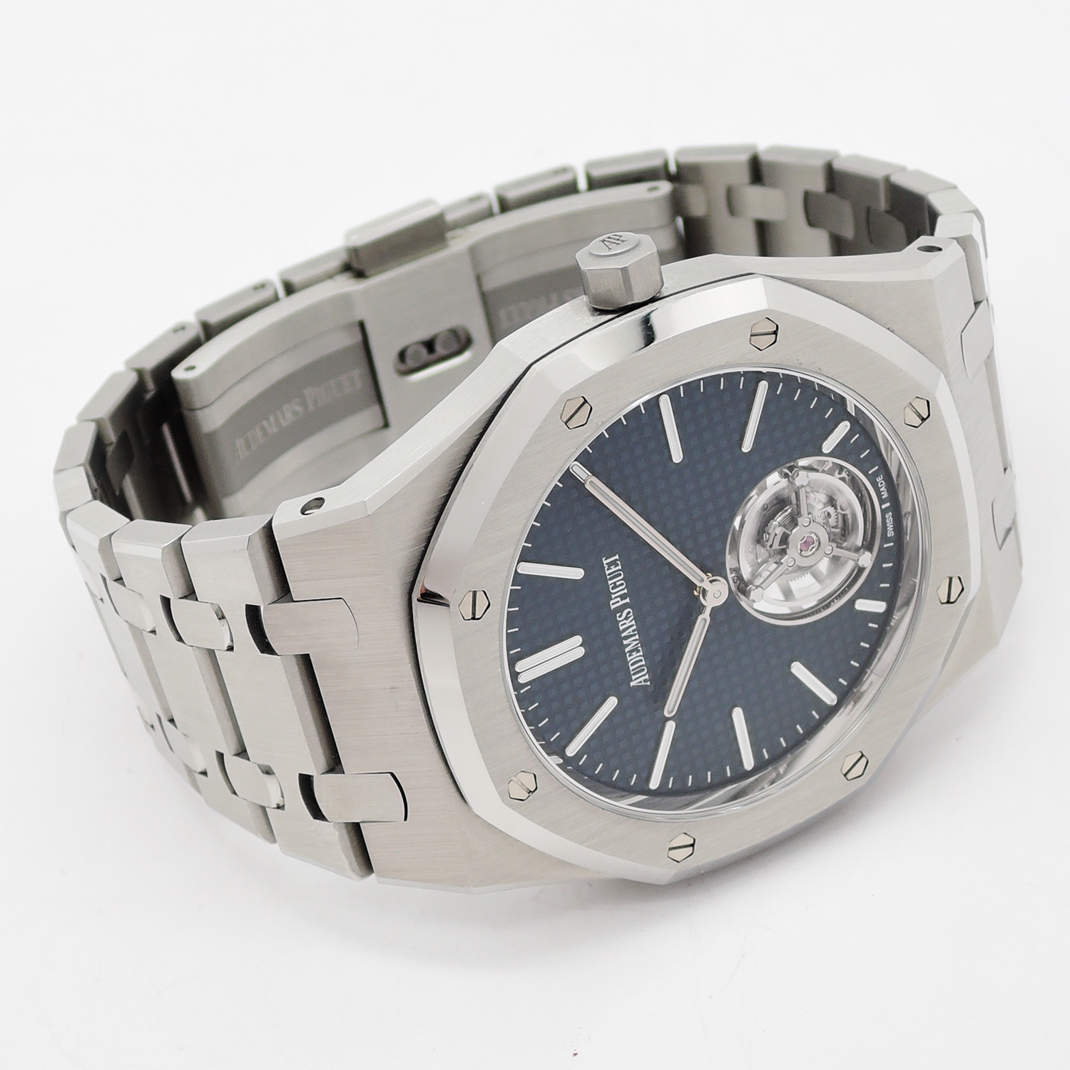 オーデマ・ピゲ ロイヤルオーク フライングトゥールビヨン 26670ST.00.1240ST.02 RD#3 AT SS ブルー 17cm AUDEMARS PIGUET Royal Oak Flying Tourbillon Extra-Thin RD#3 C004195のイメージ画像