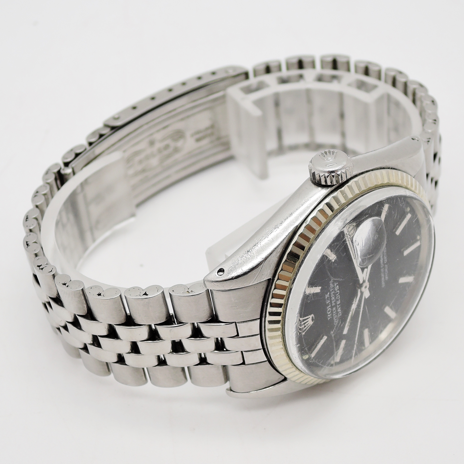 ロレックス デイトジャスト 36 1601 AT 文字盤ブラック 18㎝ ROLEX DATEJUST C004220のイメージ画像