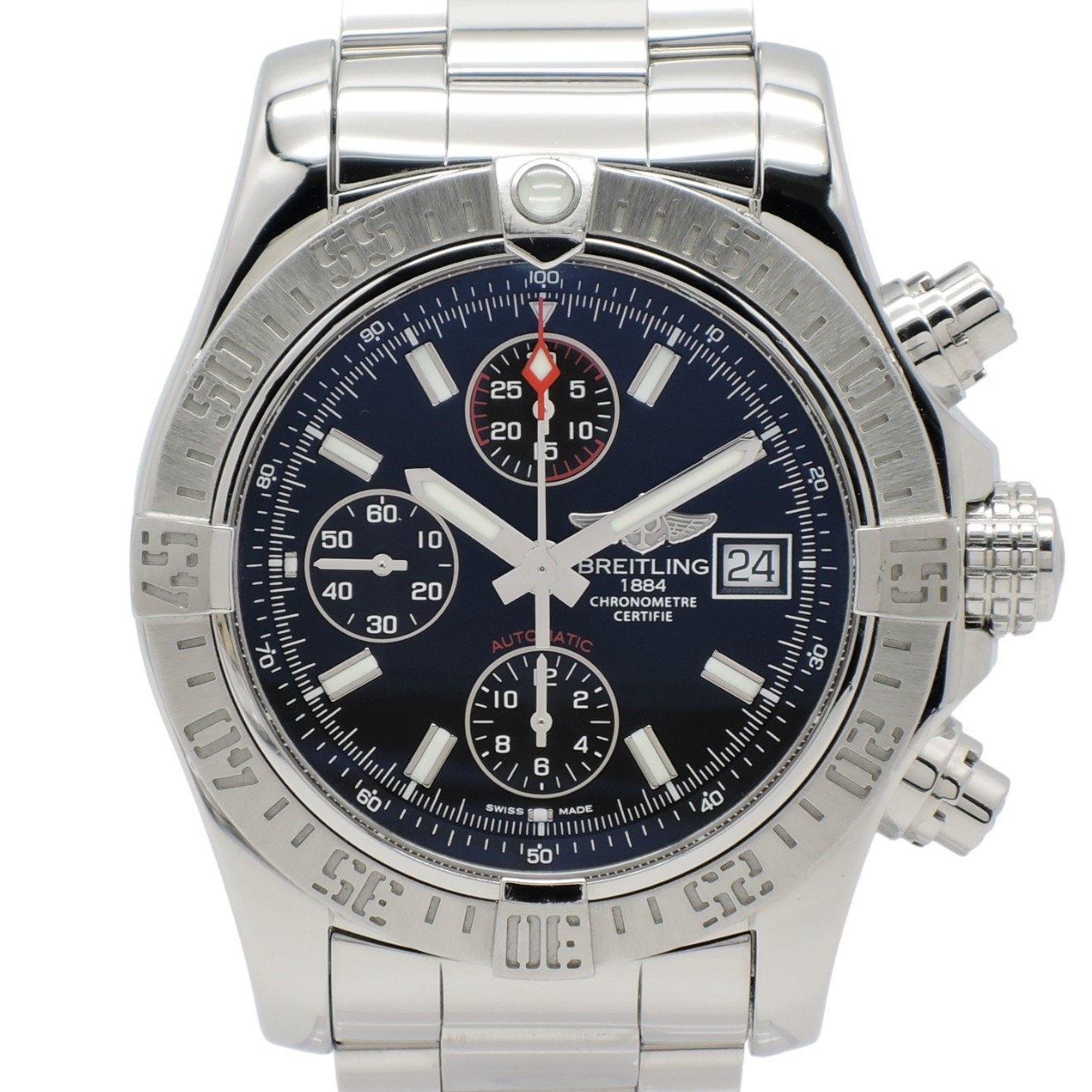 ブライトリング アベンジャーⅡ A13381 AT 文字盤ブラック 19.5㎝ BREITLING AvengersⅡ C003952のイメージ画像