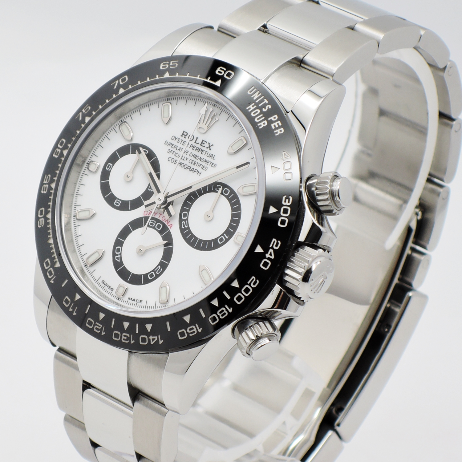 ロレックス デイトナ 116500LN 最新ギャランティ 2021年保証書 ランダム番 白 ホワイト AT 18㎝ ROLEX Daytona Latest Guarantee White C004352のイメージ画像