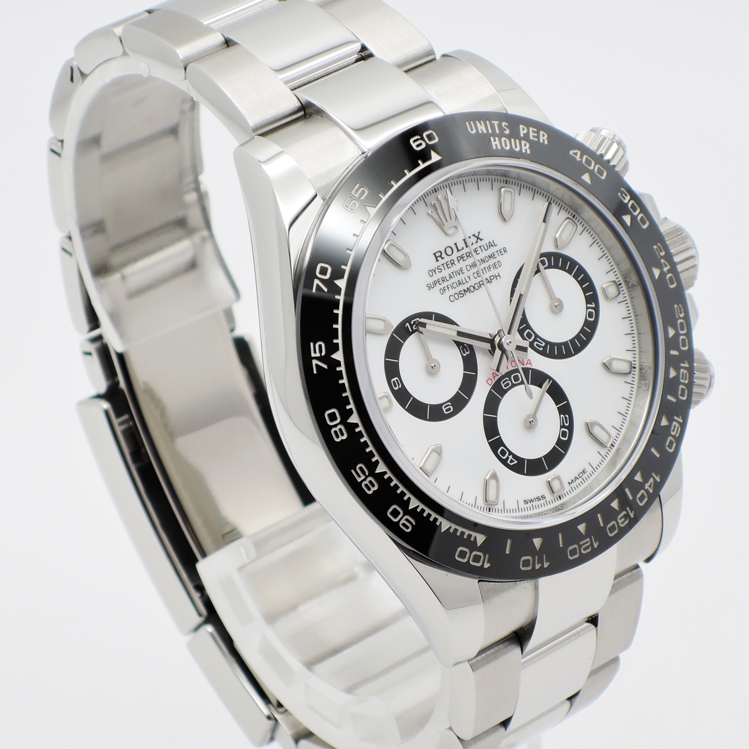 ロレックス デイトナ 116500LN 最新ギャランティ 2021年保証書 ランダム番 白 ホワイト AT 18㎝ ROLEX Daytona Latest Guarantee White C004352のイメージ画像